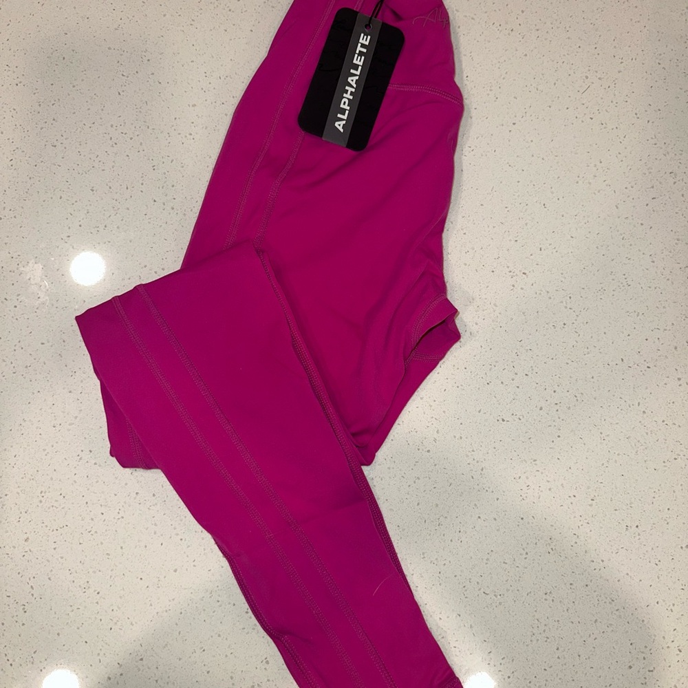 NWT Alphalete Fuchsia Pink Leggings